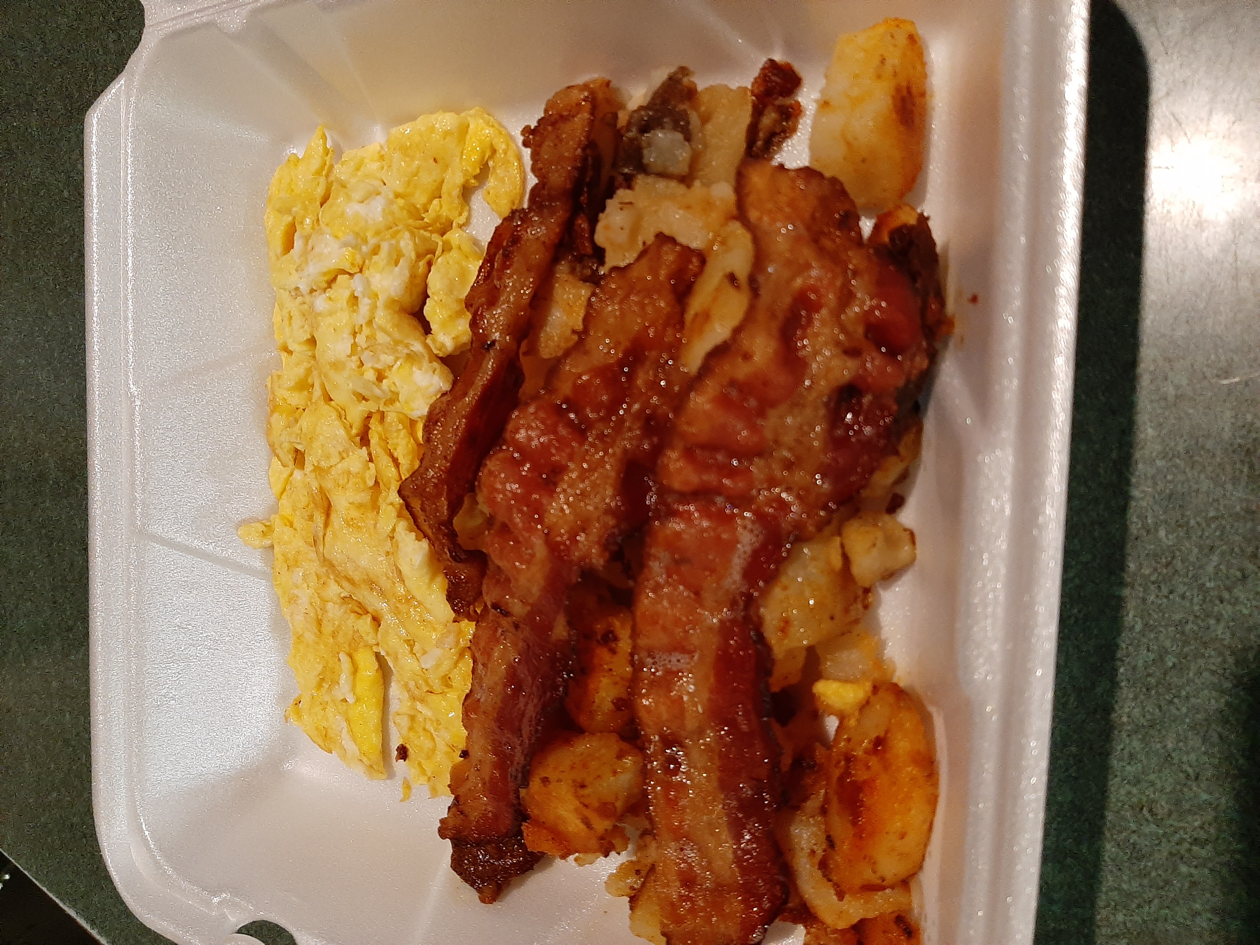 Order # 3 Eggs, Toast, Homefries and Breakfast Meat food online from Roxys Cafe store, Harrisburg on bringmethat.com