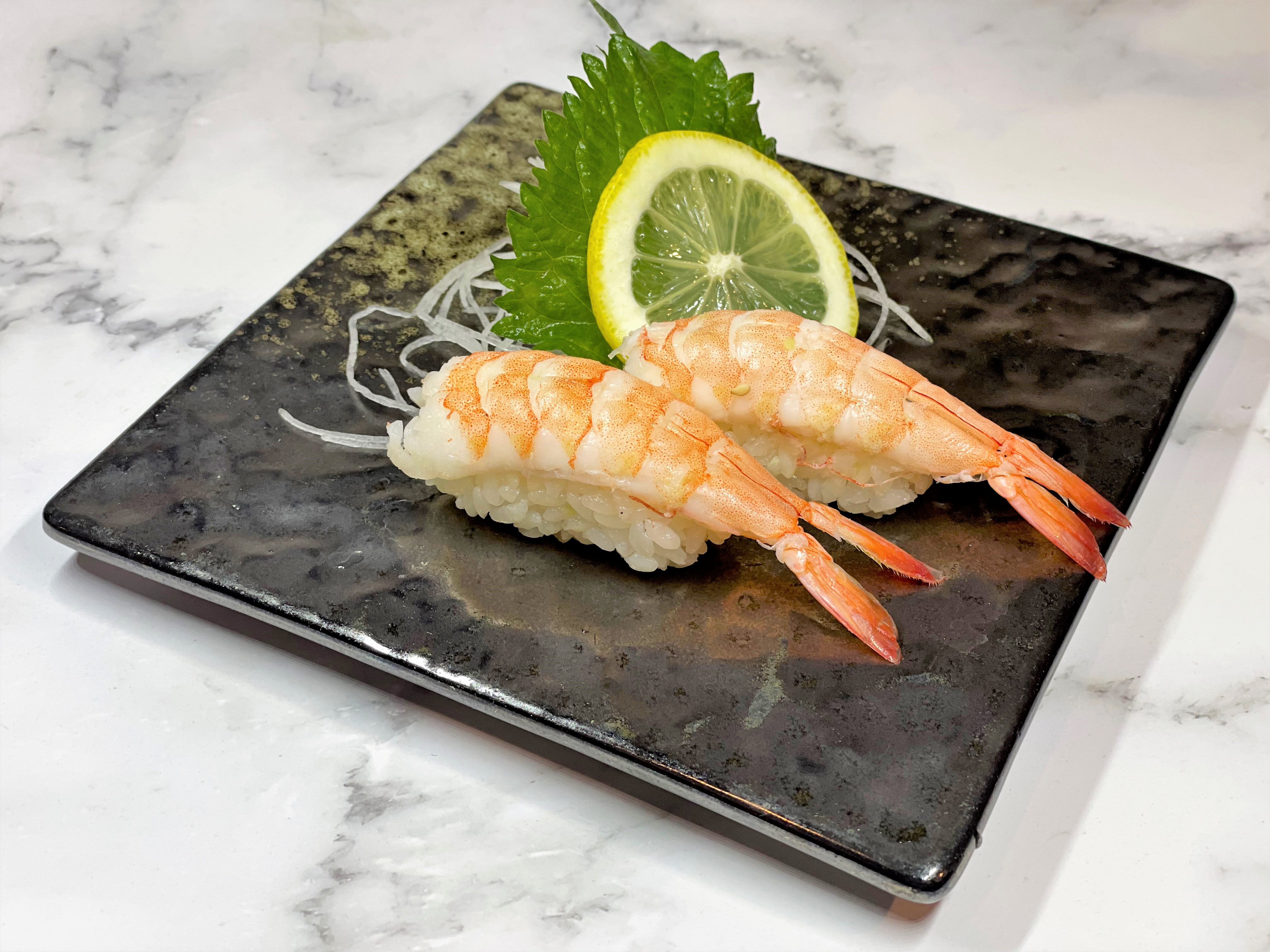 Order Shrimp Nigiri 2pcs food online from Izakaya Hi store, Houston on bringmethat.com