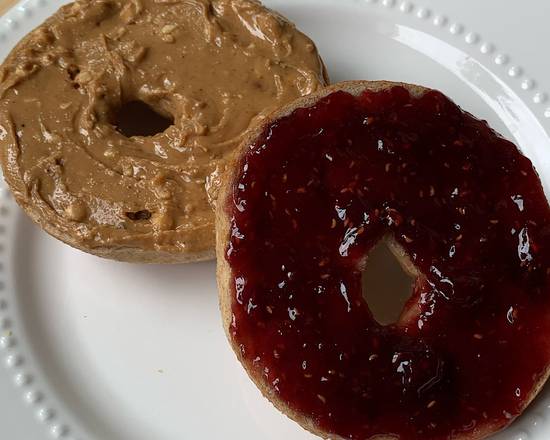 Order Bagel with PB + J food online from Seize The Bagel store, Vancouver on bringmethat.com