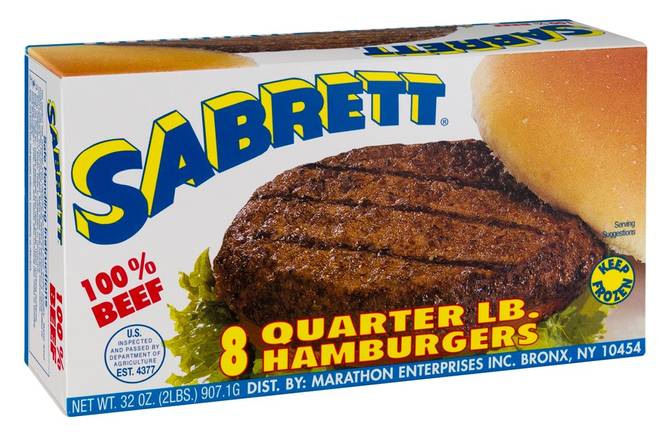 Order Sabrett Beef Burgers (32 oz) food online from Ctown Supermarkets store, Uniondale on bringmethat.com