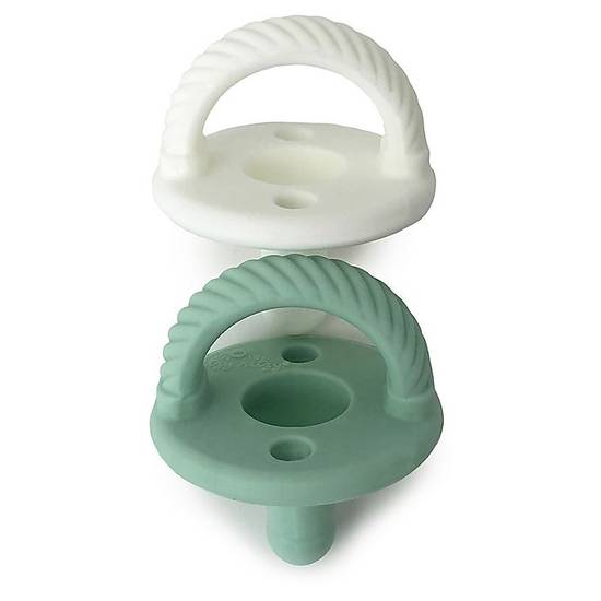 Order Itzy Ritzy® Sweetie Soother™ 2-Pack Silicone Pacifier in Mint Cable food online from Bed Bath & Beyond store, Lancaster on bringmethat.com