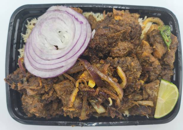 Order Goat Fry Biryani food online from Curry Point 2 Go store, Bellevue on bringmethat.com