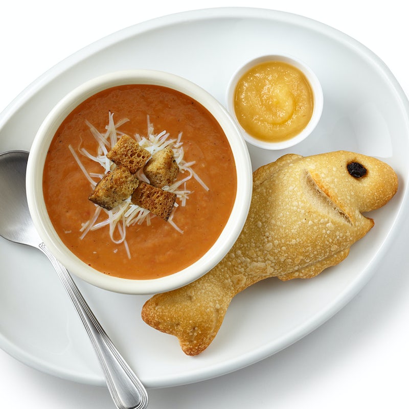 Order Bowl of Soup with Sourdough Fish Bread food online from Boudin store, Sunnyvale on bringmethat.com