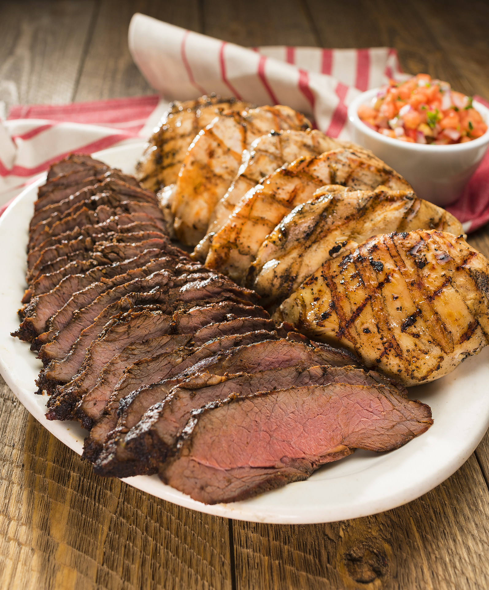 Order Tri-Tip and Fire Grilled Chicken Family Meal food online from Cool Hand Luke store, Paso Robles on bringmethat.com