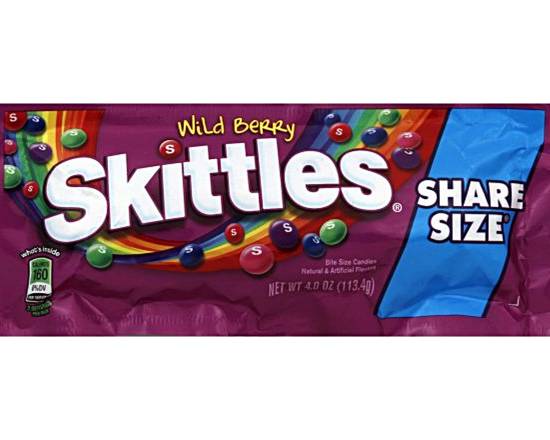 Order Skittles Wild Berry Share Size food online from Rocket store, Colorado Springs on bringmethat.com
