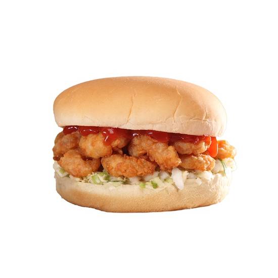 Order Big Shrimp Burger food online from Hwy 55 Burgers Shakes & Fries store, Swansboro on bringmethat.com