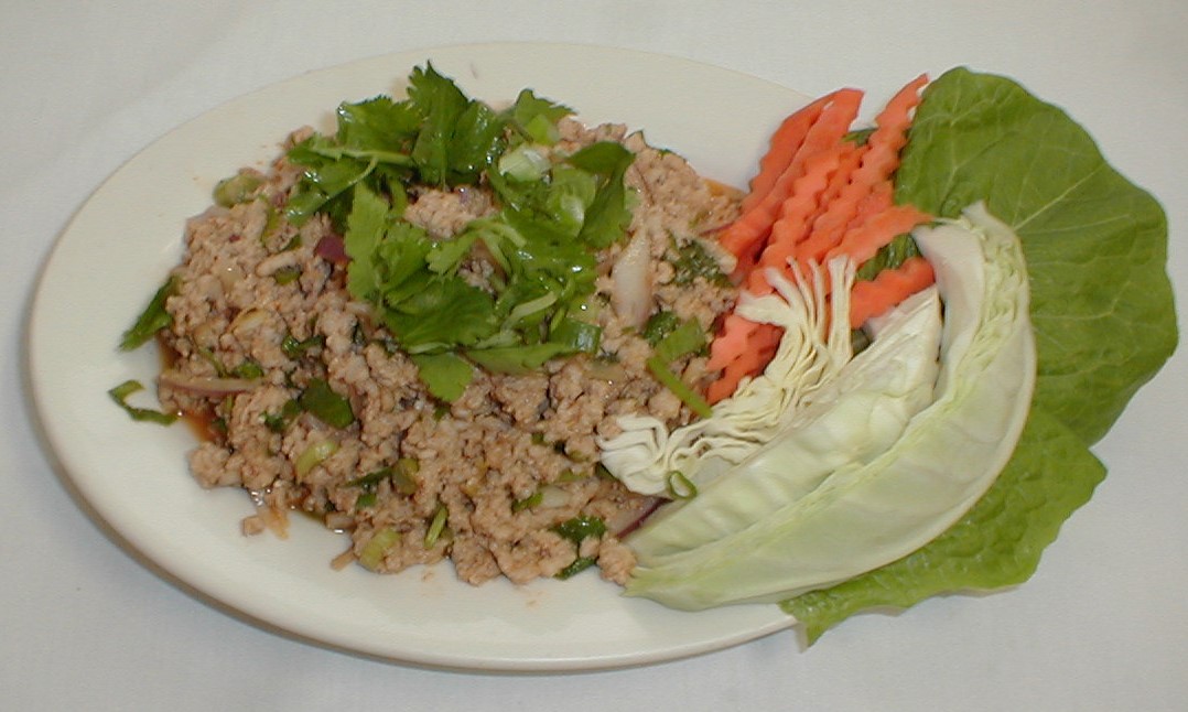 Order 29. Larb Salad food online from Thai Rama Restaurant store, Torrance on bringmethat.com