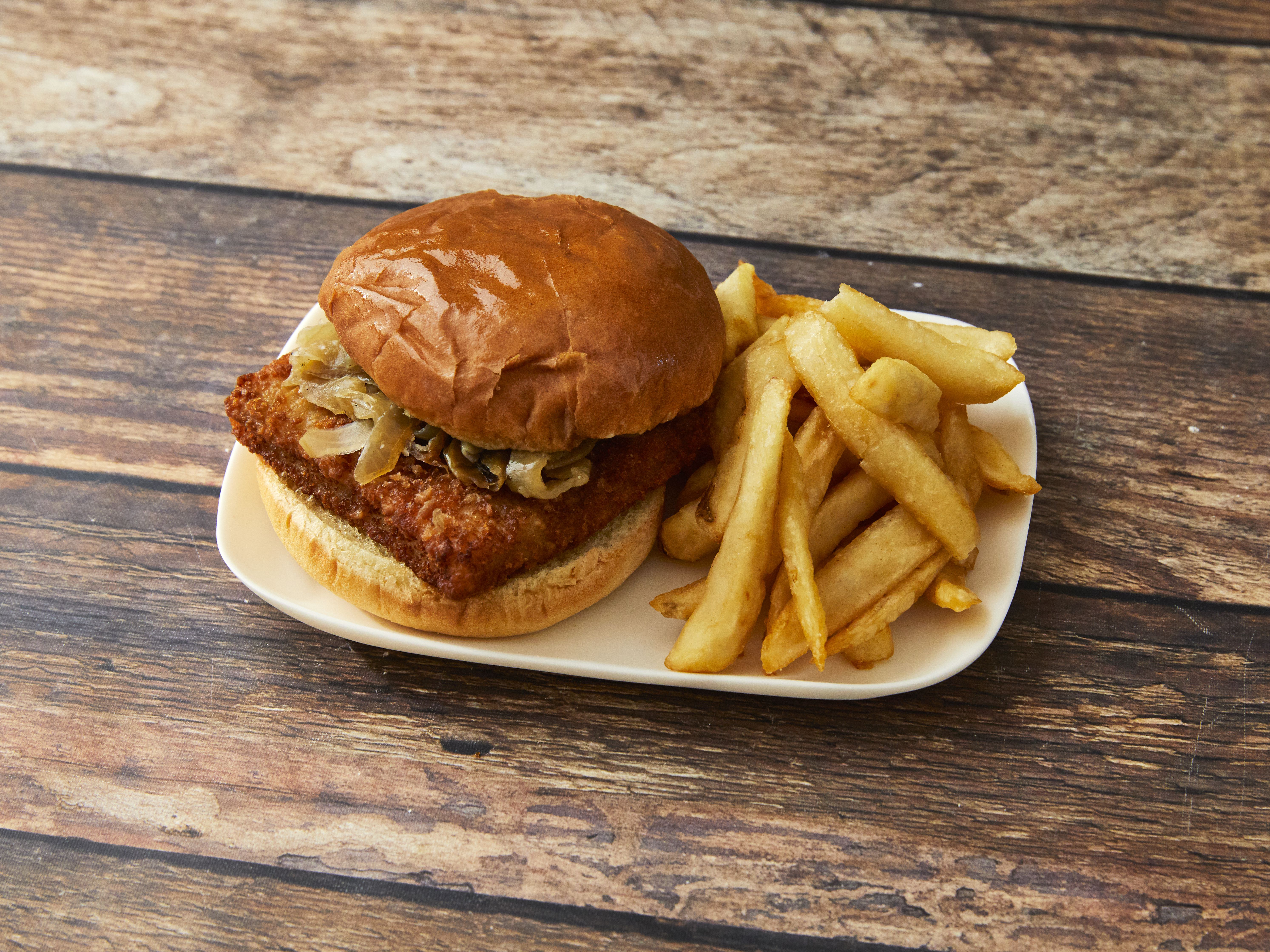 Order Fish Sandwich food online from Express Grill store, Chicago on bringmethat.com