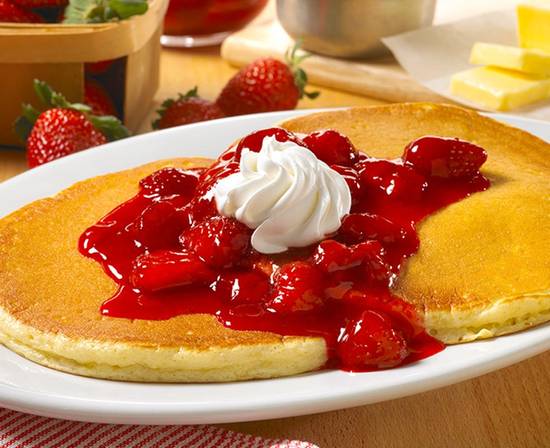 Order Strawberries & Cream Sweet Cakes food online from Huddle House store, Springfield on bringmethat.com