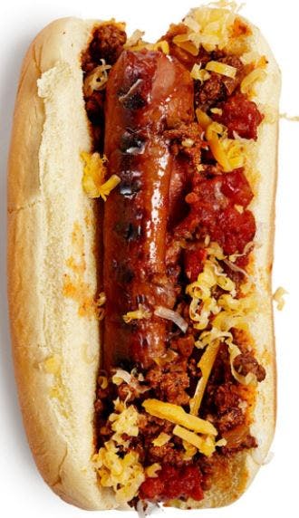 Order Hot Link Sausage Hot Dog - Hot Dog food online from GoodFellas Pizzeria store, San Francisco on bringmethat.com