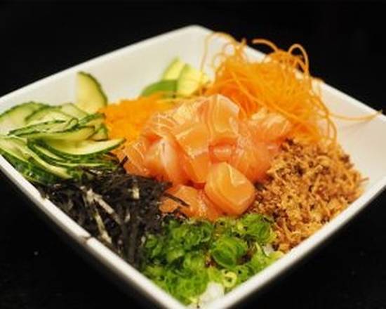 Order Salmon Poke food online from Kumori Sushi & Teppanyaki store, McAllen on bringmethat.com