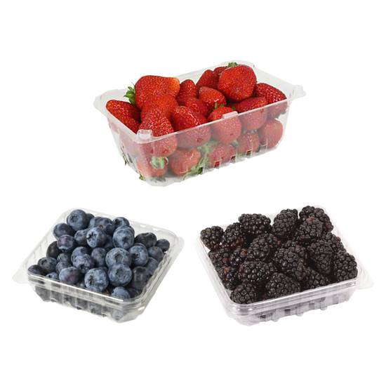 Order Berry Bundle - Blueberries, Blackberries and Strawberries food online from Everyday Needs by Gopuff store, Santa Monica on bringmethat.com