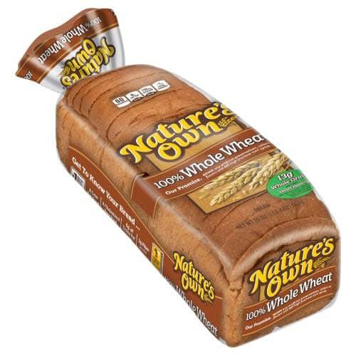Order Nature's Own · Whole Wheat Bread (20 oz) food online from Safeway store, Rehoboth Beach on bringmethat.com