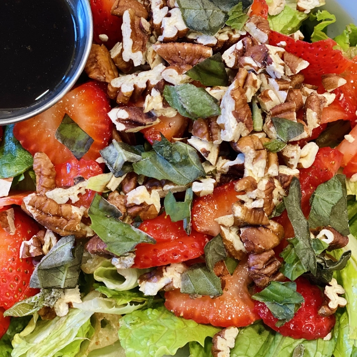 Order Strawberry Pecan Salad food online from The Cafe On Lumpkin store, Athens on bringmethat.com