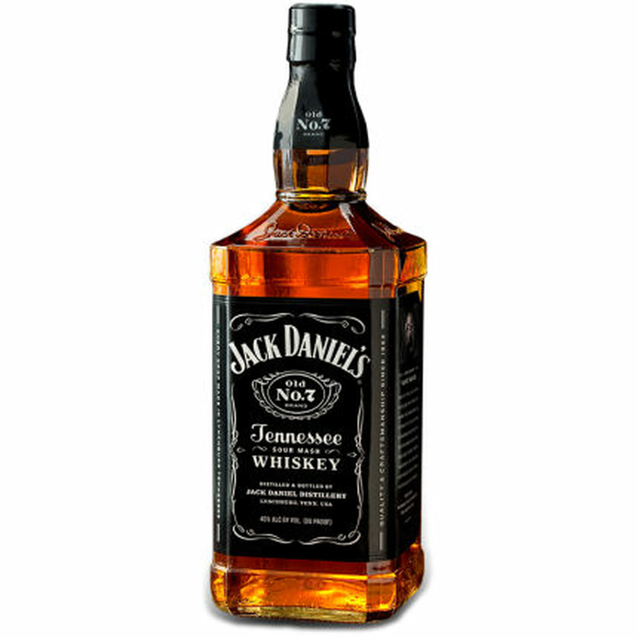 Order Jack Daniel's Old No. 7 Tennessee Whiskey 750 ml. food online from Village Wine & Spirits store, Ventura on bringmethat.com