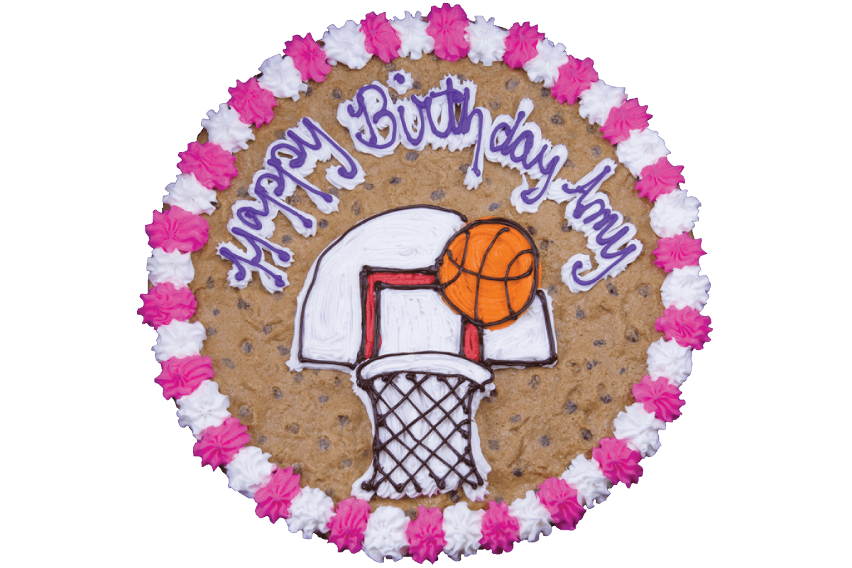 Order #124: Birthday Basketball food online from Nestle Toll House Cafe store, Cedar Park on bringmethat.com