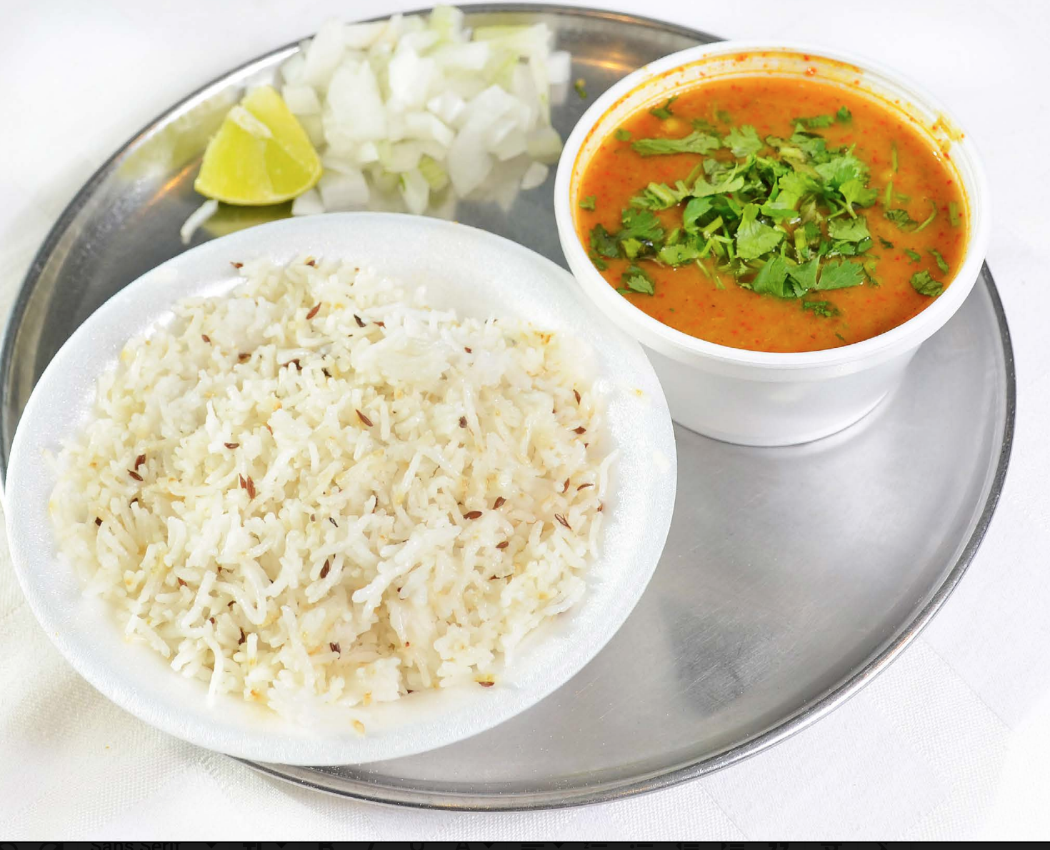 Order Dal Fry with Jeera Rice food online from Shri Balaji Bhavan store, Houston on bringmethat.com