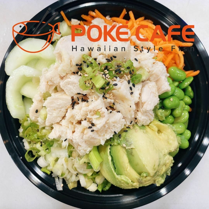 Order 4. Chicken Poke Bowl food online from Poke Cafe store, North Charleston on bringmethat.com