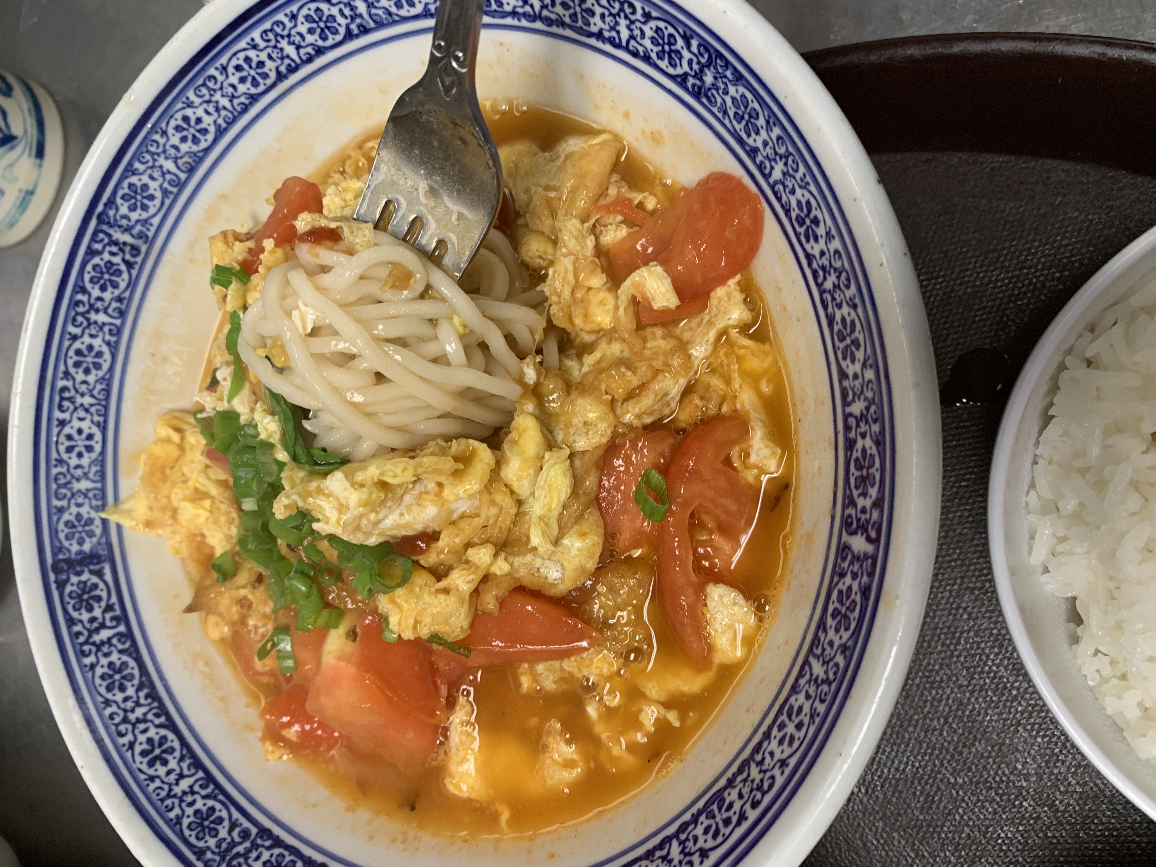 Order 50. Tomato and Egg Noodles番茄鸡蛋面 food online from ShangWei Szechuan store, Bethlehem on bringmethat.com