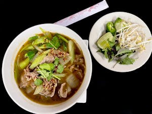 Order Rice Noodles Soup food online from Lanna Thai Restaurant store, Lenexa on bringmethat.com