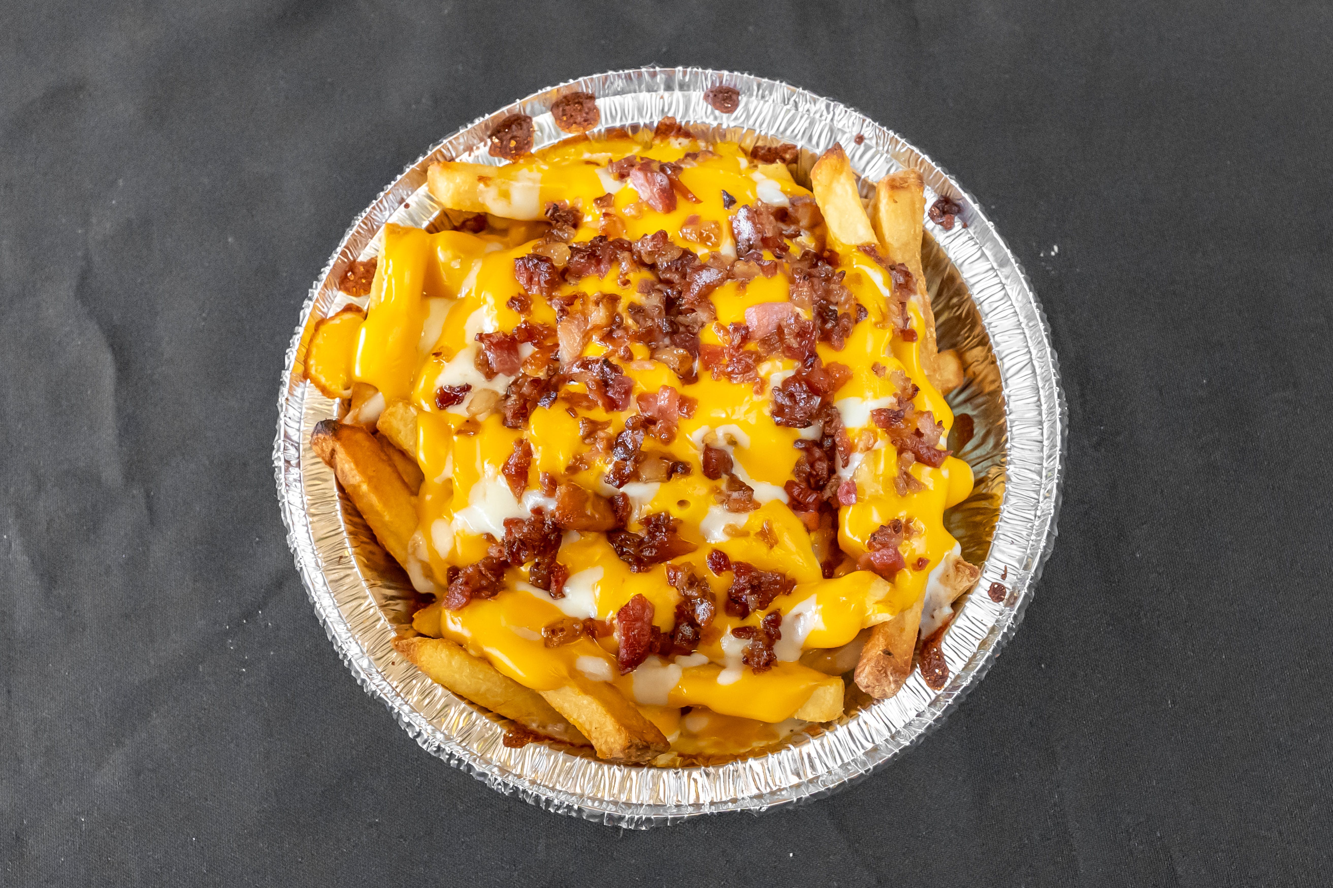 Order Loaded Fries - Appetizer food online from Dimitri Pizza store, Royersford on bringmethat.com