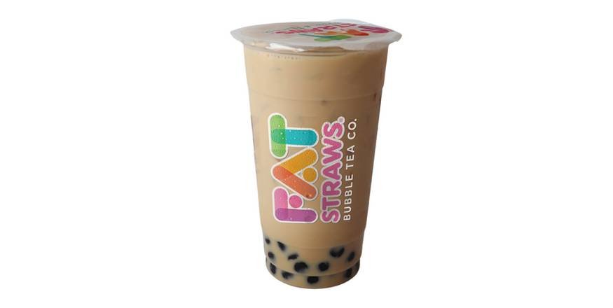 Order Lg Jasmine Milk Tea-D food online from Fat Straws Bubble Tea store, Plano on bringmethat.com