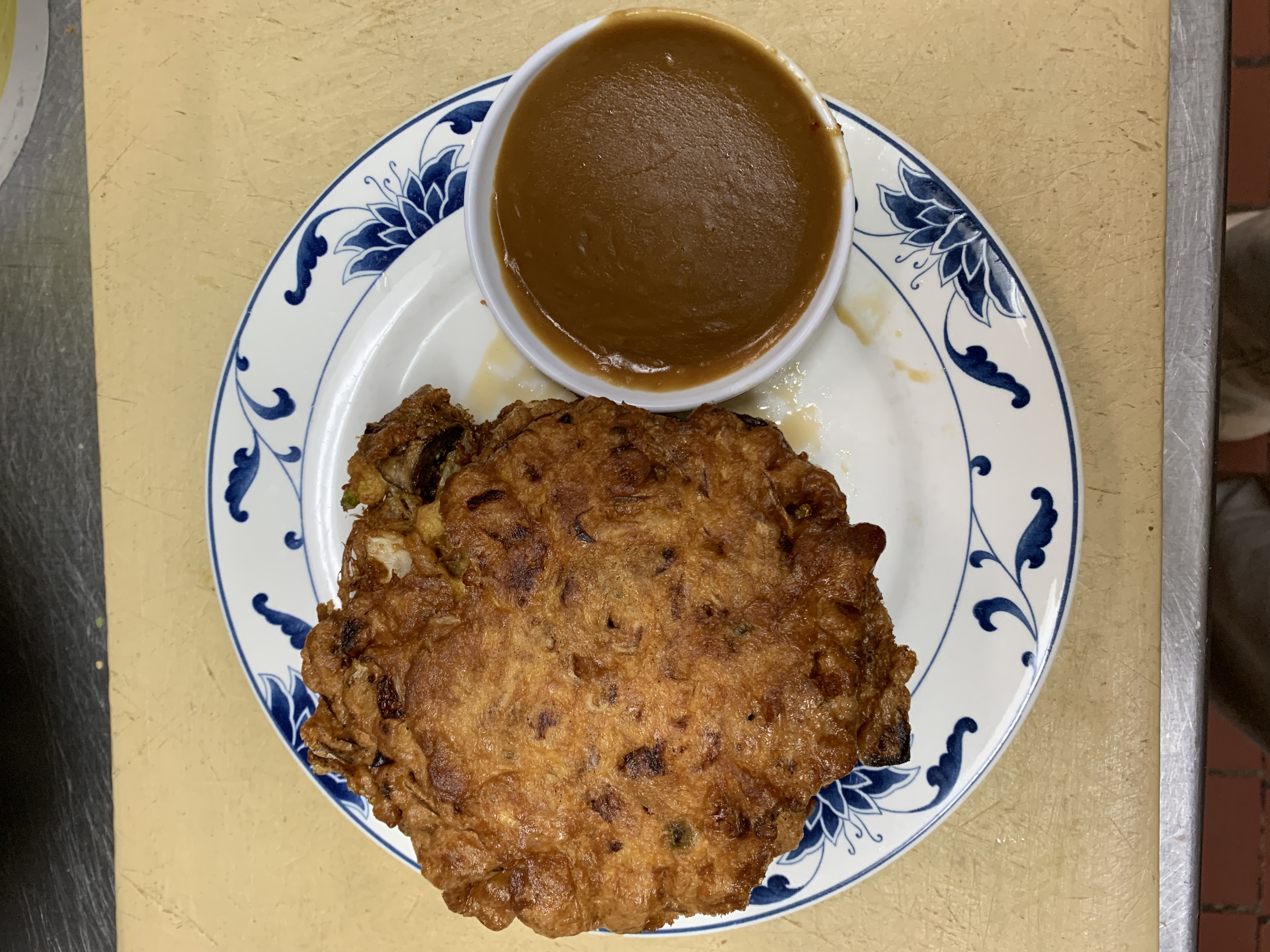 Order 39. Chicken Egg Foo Young food online from China Cafe store, Alexandria on bringmethat.com