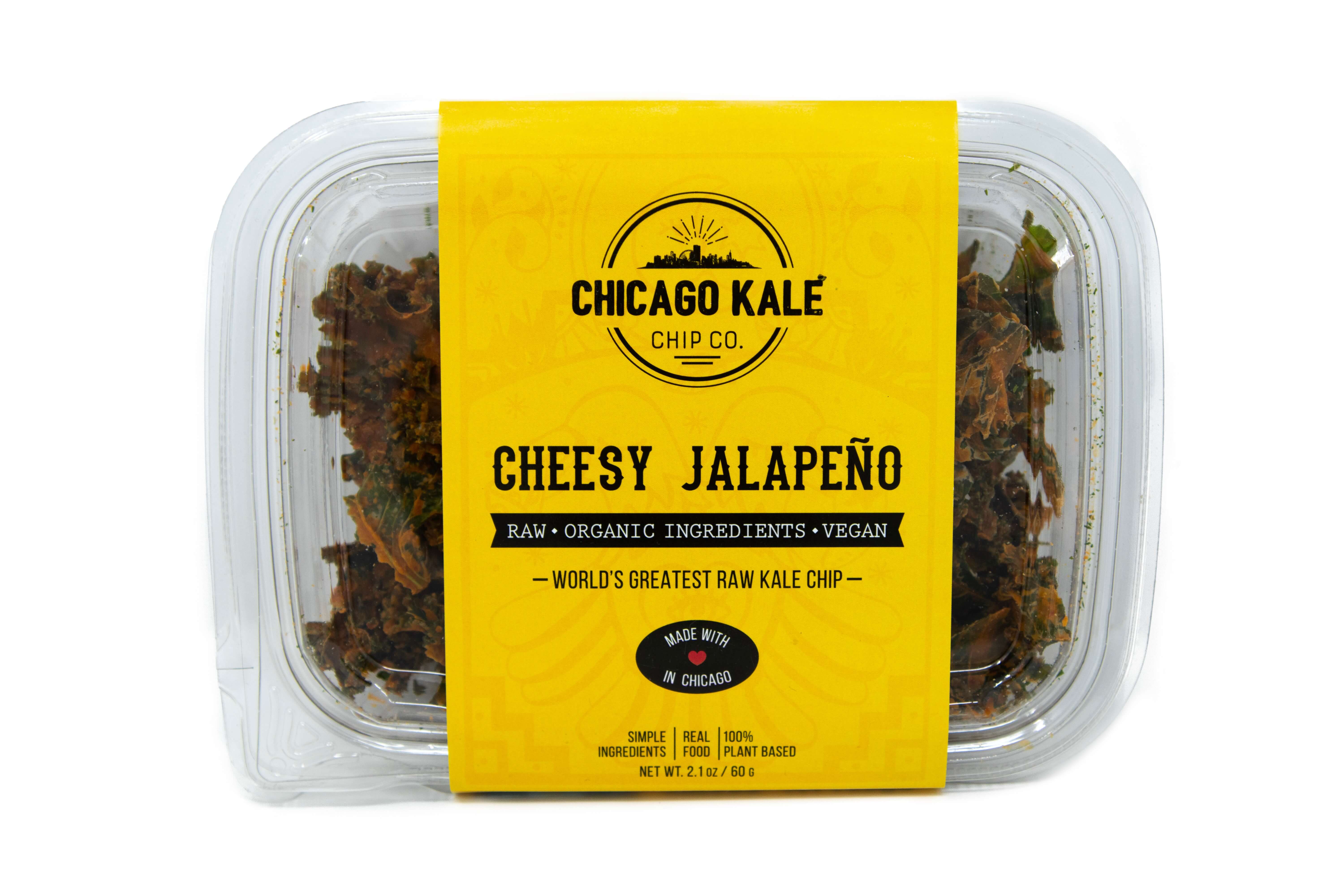 Order Chicago Kale Chip Co. Cheesy Jalapeño Kale Chips food online from Juicerx store, Chicago on bringmethat.com