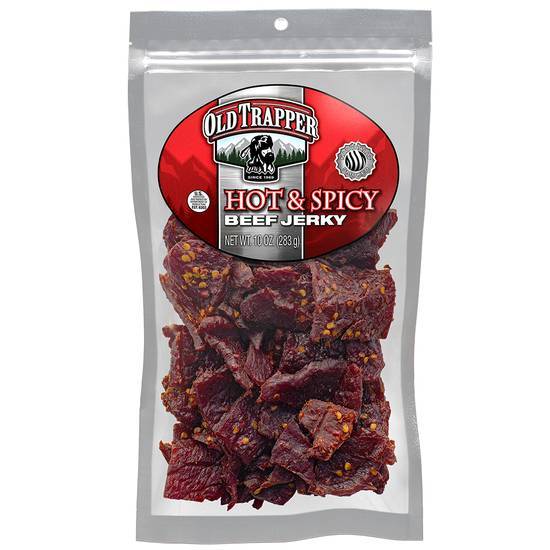 Order Old Trapper Beef Jerky Hot & Spicy (10 oz) food online from Ampm store, Kingsburg on bringmethat.com