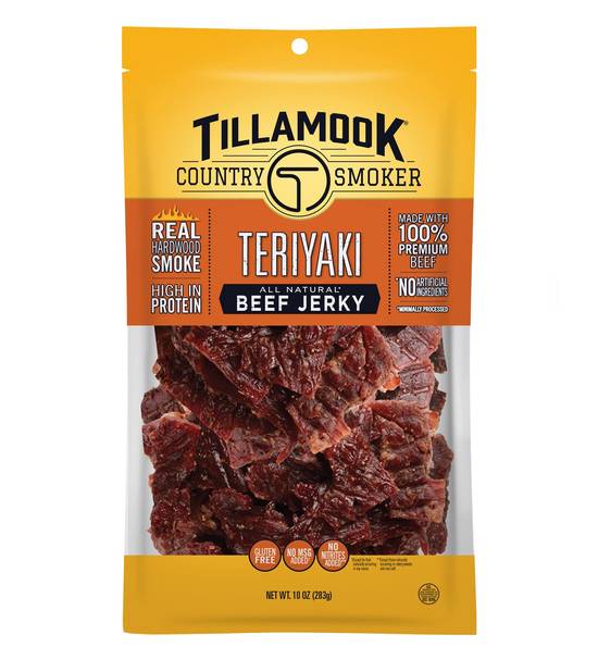 Order Tillamook Country Smoker Real Hardwood Smoked Beef Jerky food online from Exxon Food Mart store, Port Huron on bringmethat.com