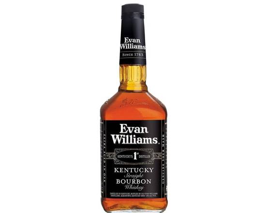 Order Evan Williams Black Label, 750mL bourbon (43.0% ABV) food online from House Of Wine store, New Rochelle on bringmethat.com