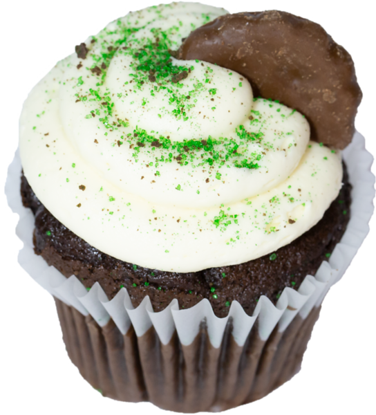 Order After Dinner Mint Cupcake food online from Cupcake a La Mode store, Lee's Summit on bringmethat.com
