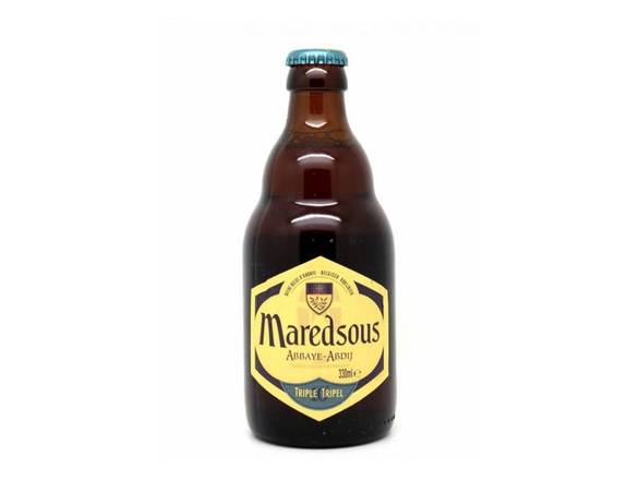 Order Maredsous Triple Ale 10 - 4x 11.2oz Bottles food online from Goody Goody Liquor Parent store, Dallas on bringmethat.com