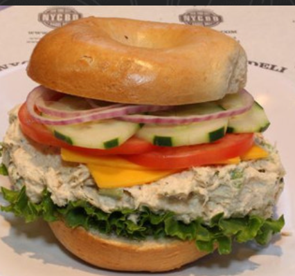 Order Solid White Albacore Tuna Salad Sandwich food online from NYC Bagel Deli store, Chicago on bringmethat.com