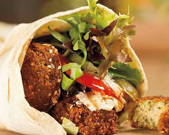 Order Falafel Wrap food online from Shawarma King store, Burbank on bringmethat.com