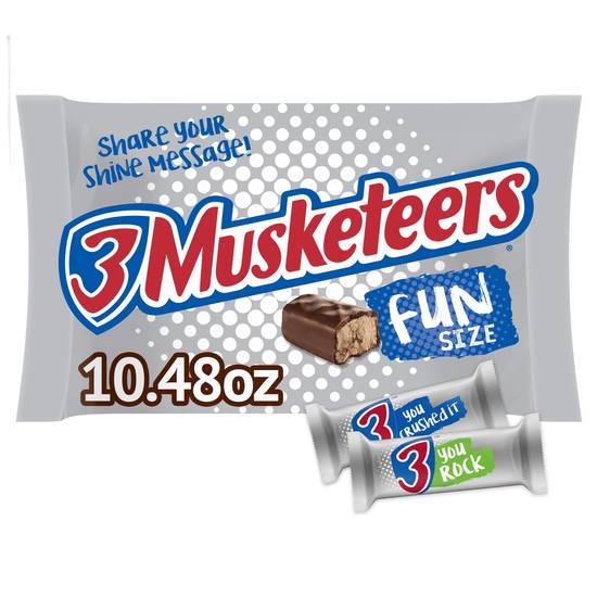Order 3 MUSKETEERS Chocolate Candy Bars Fun Size, 10.48 OZ food online from CVS store, DURHAM on bringmethat.com