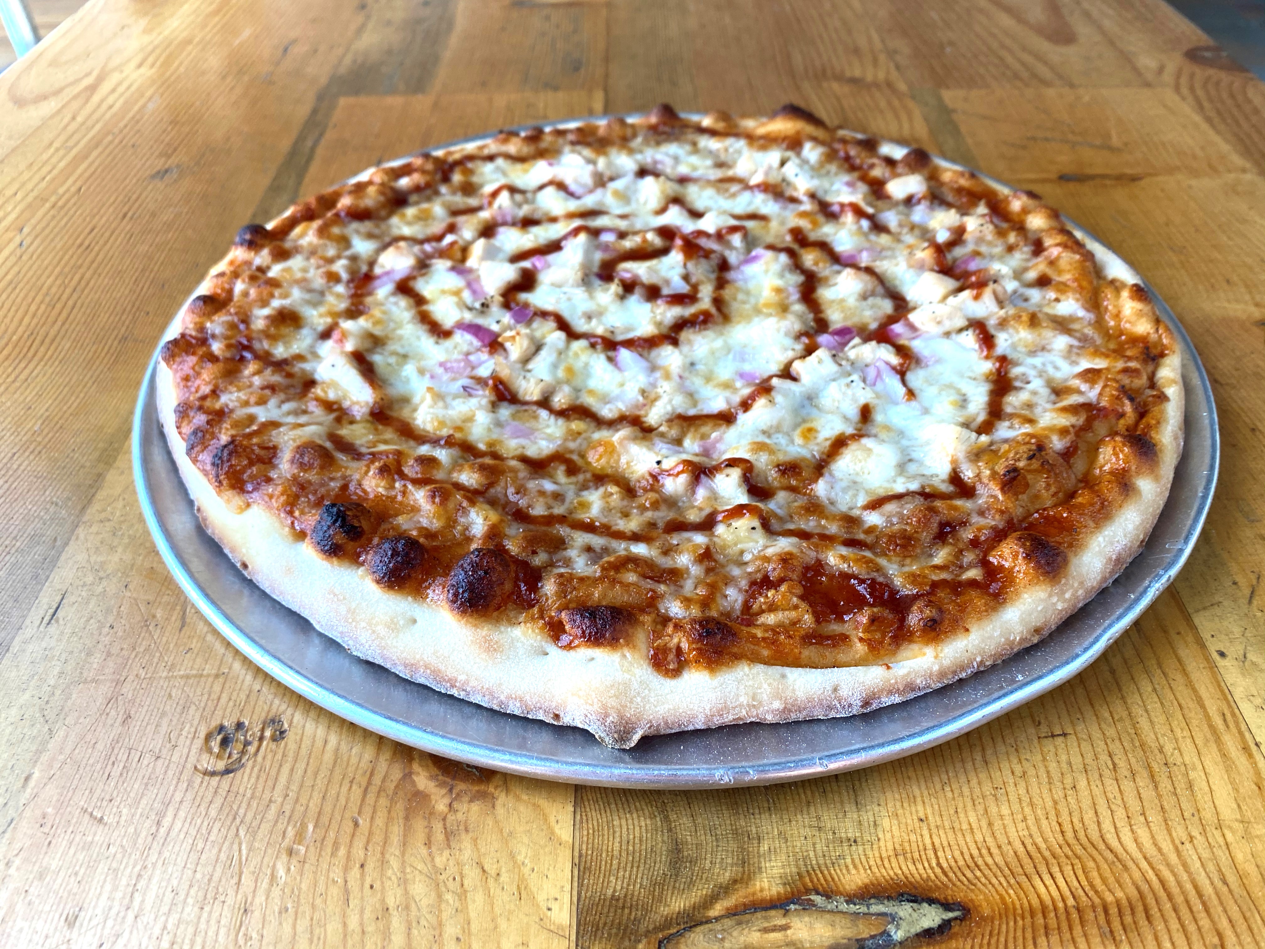 Order BBQ Chicken Pizza 12" food online from Sexy Pizza store, Denver on bringmethat.com