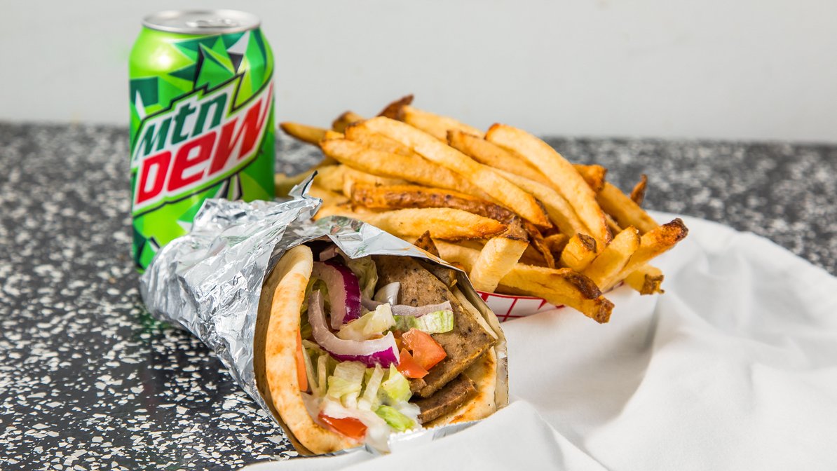 Order Lamb or Chicken Gyro food online from McGuires Coney Island store, Youngstown on bringmethat.com