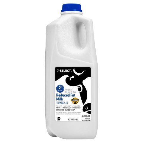 Order 7 Select 2% Milk Half Gallon food online from 7-Eleven store, Bulverde on bringmethat.com