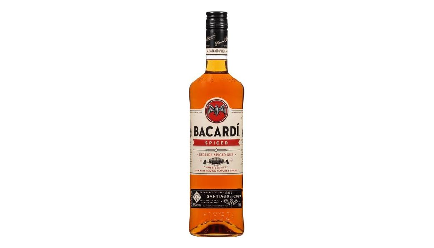 Order Bacardi Oakheart Spiced Rum 750mL food online from Liquor Palace store, Burbank on bringmethat.com