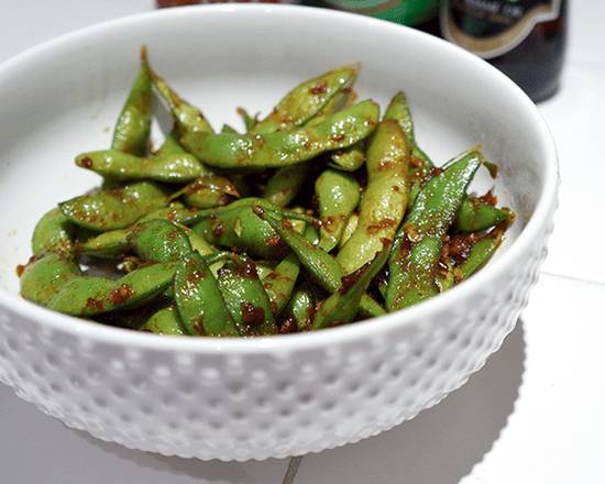 Order Spicy Edamame food online from Go Fish Sushi store, Watertown on bringmethat.com