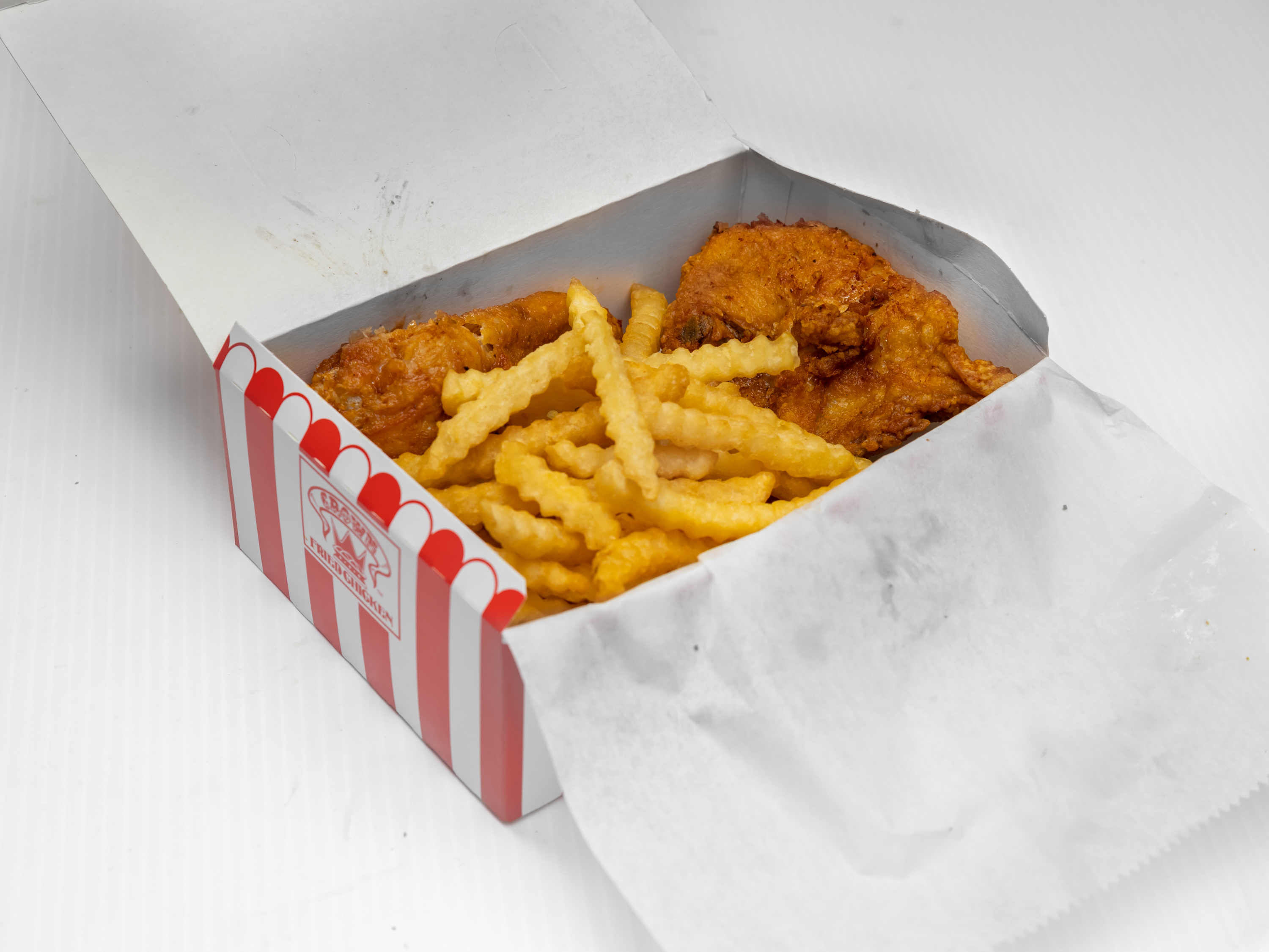 Order #2. Two Piece Chicken Combo food online from Crown Fried Chicken store, Newark on bringmethat.com