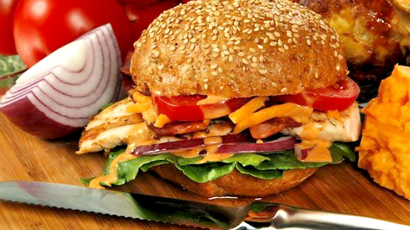 Order Grilled Chicken Sandwich food online from Muscle Maker Grill store, Washington Township on bringmethat.com