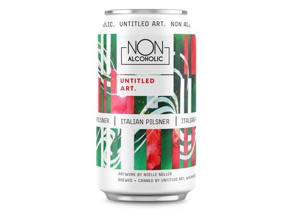 Order Untitled Art Non-Alcoholic Italian Pilsner - 6x 12oz Cans food online from Garfield's Beverage Warehouse store, Chicago on bringmethat.com
