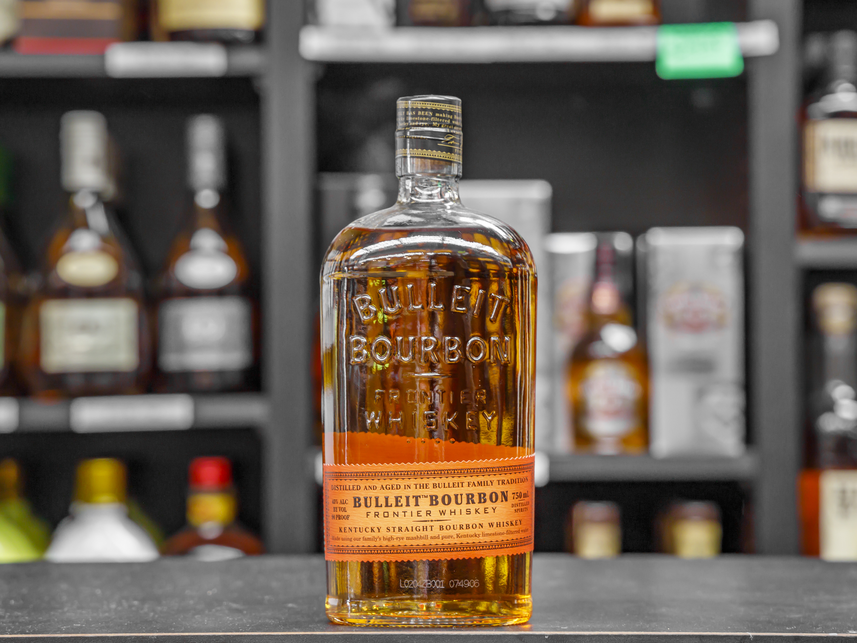 Order 750 ml Bulleit Bourbon food online from Harry's Market store, San Diego on bringmethat.com