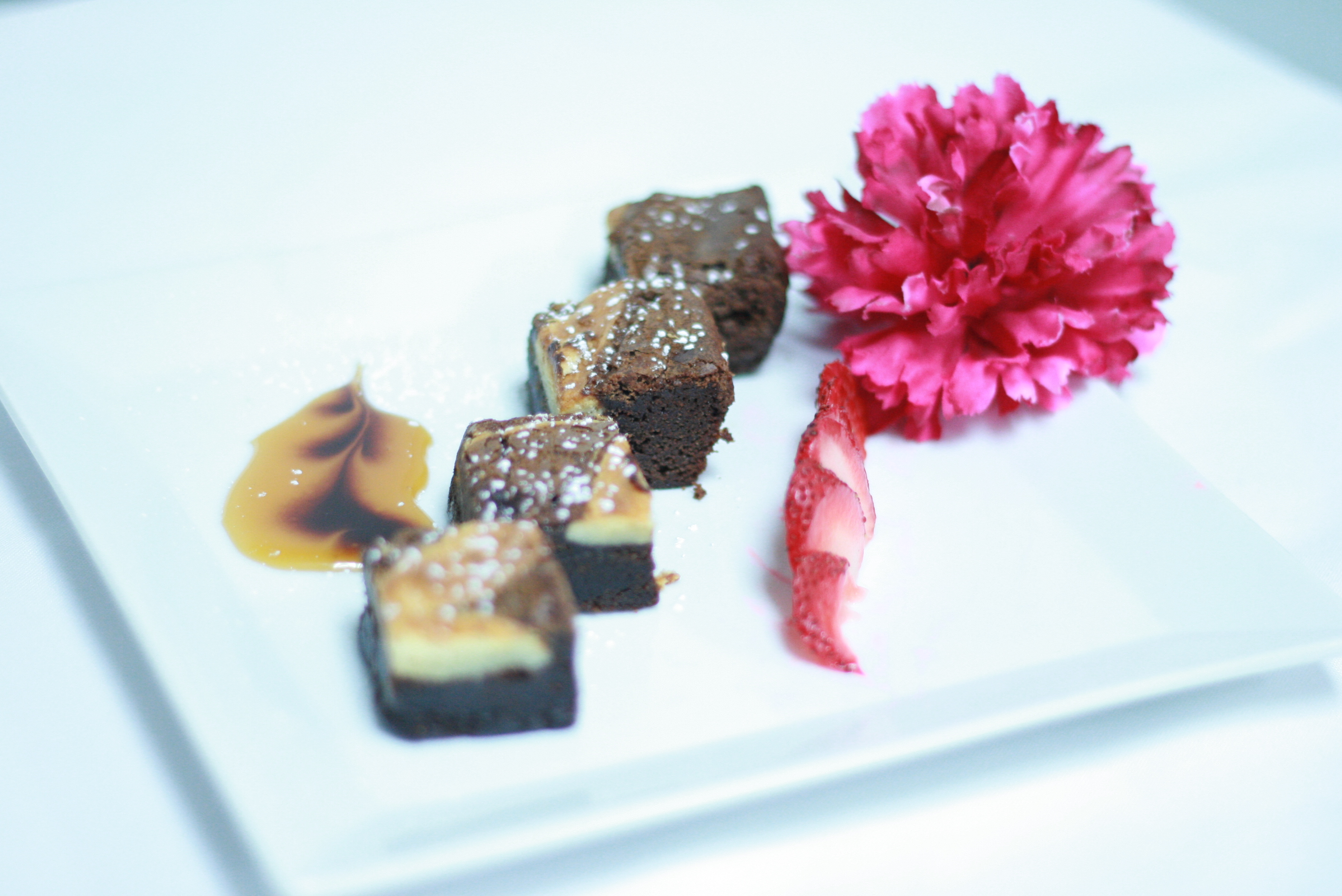 Order D6. Brownie with Cheesecake food online from Koisan Sushi & Japanese Cuisine store, Orange on bringmethat.com