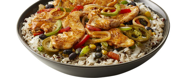 Order Southwestern Chicken Bowl food online from Dangelo Grilled Sandwiches store, Barnstable on bringmethat.com