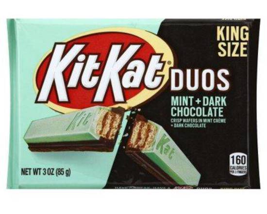 Order Kit Kat Duos Dark Chocolate Mint King Size food online from Shell store, Gaithersburg on bringmethat.com