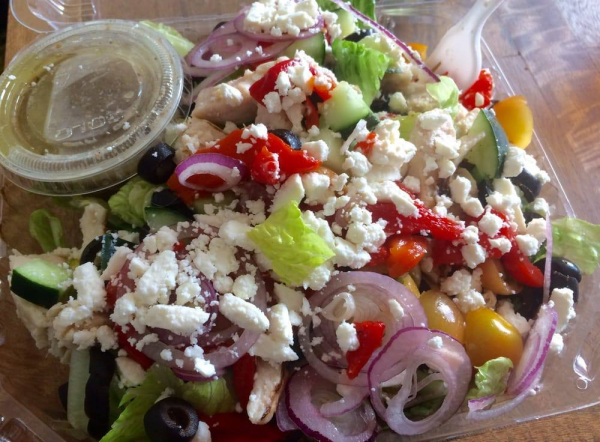 Order Greek Salad food online from Lou's Cafe store, San Francisco on bringmethat.com