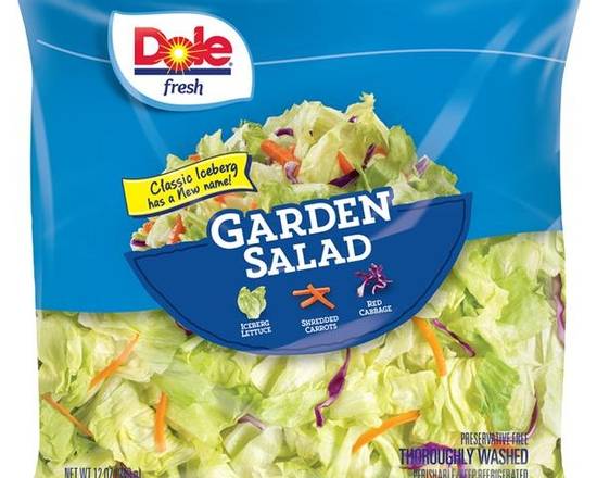 Order Dole Garden Salad (12 oz) food online from Ctown Supermarkets store, Uniondale on bringmethat.com